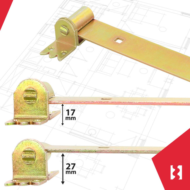 Záves na opasok ozdobný zlatý 600 mm sada 2 ks.