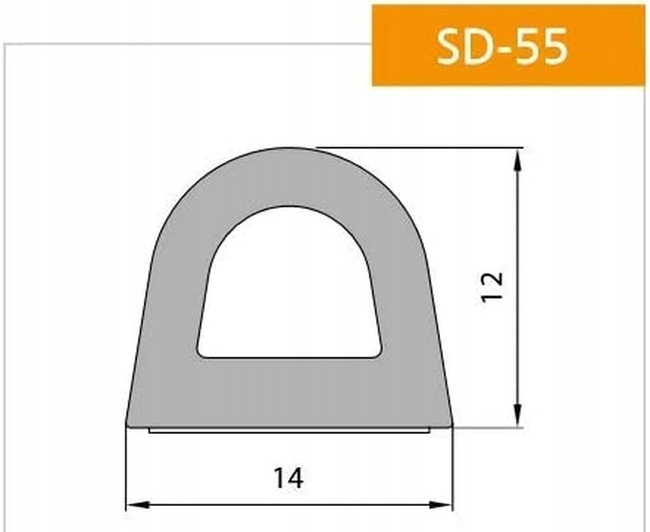 Samolepiace tesnenie 14x12 mm okno dvere d 100 m biela