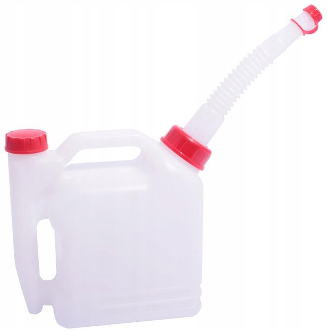 Plastový dvojkomorový kanister na palivo a olej 1 + 0,4 l